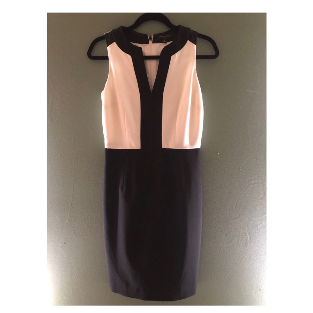 White and Black Banana Republic Dress